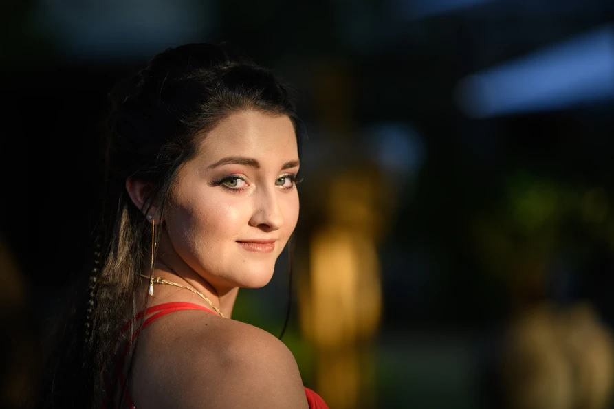 Close-up matric farewell portrait